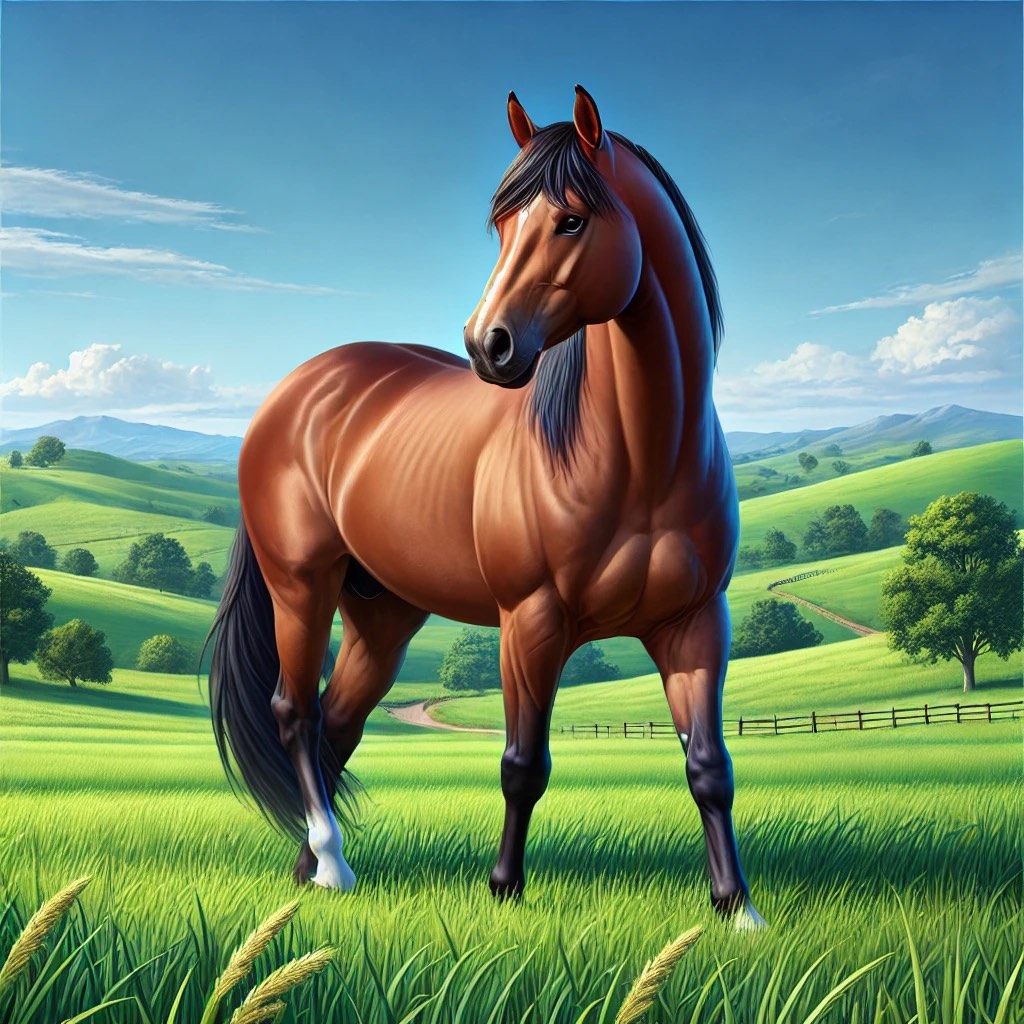 Muscular American Quarter Horse