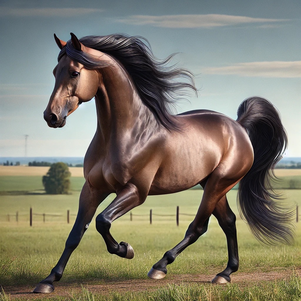 A line of western pleasure horses at the lope